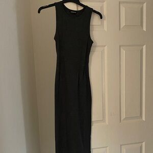 Express Dark Grey Midi Dress
